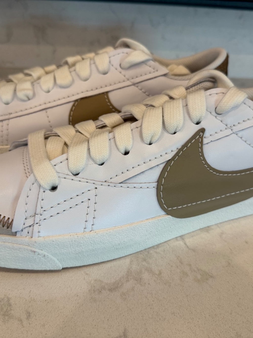 Nike Blazer Low '77 Jumbo 'White Khaki' - Size 12 - DZ2772-121